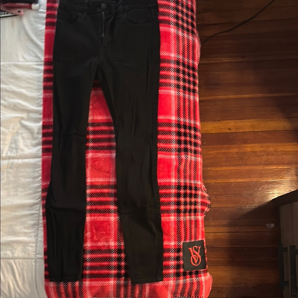 Hollister Jet Black High-Rise Super Skinny Jeans